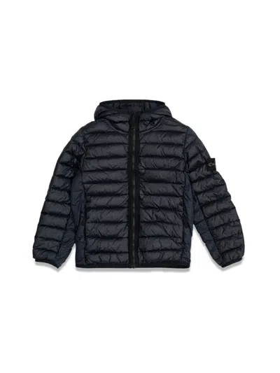 Stone Island Mini Sports Jacket For Boys In Blue