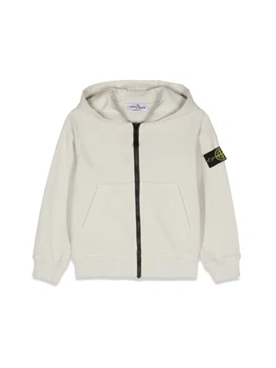 Stone Island Mini Sweatshirt For Boys In White