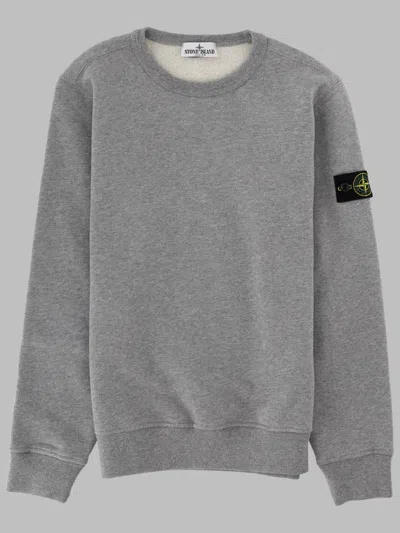 Stone Island Mini Sweatshirt For Boys - Fw26 Collection In Gray