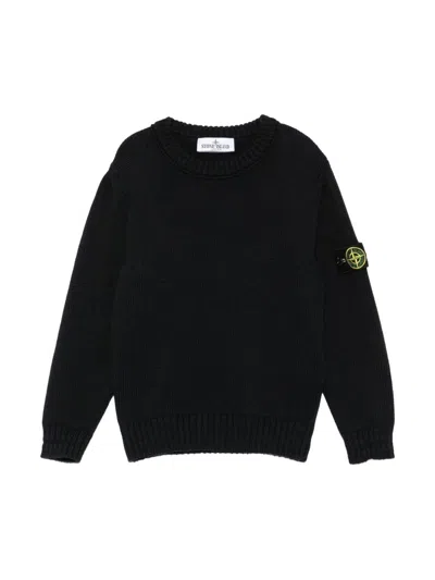 Stone Island Mini Unisex Sweater In Blue