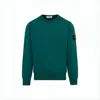 Stone Island Minimalist Long-sleeve Crewneck Sweatshirt With Distinctive Patch Logo In White
