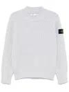Stone Island Mock Neck 3d Knitted Jumper Clothing In Grey