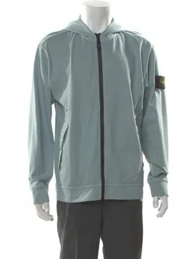 Pre-owned Stone Island Mock Neck Long Sleeve Cardigan In Multi