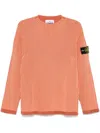 Stone Island Compass-badge Sweater In Orange
