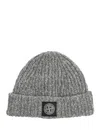 Stone Island Muline' Beanie In Gray