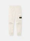 Stone Island Multi-pocket Cargo Cargo Pants In Ivory