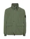 Stone Island Compass-badge Twill Jacket In Muschio
