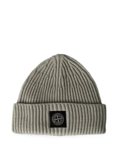 Stone Island N100002 Full Rib Rws Wool Beanie In Neutrals