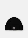 Stone Island N100002 Full Rib Rws Wool In Black