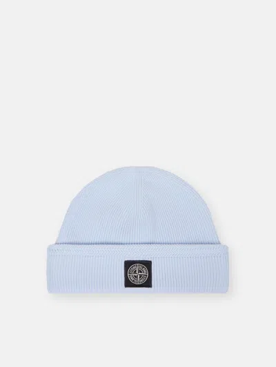 Stone Island N100002 Ribbed Soft Organic Cotton In Sky Blue