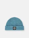 Stone Island Compass Patch Hat In Blue