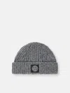 Stone Island N100014 Fancy Yarn Mouliné Wool In Gray