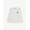 Stone Island Compass Rose Patch Long-sleeved T-shirt Kids In White