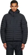 Stone Island Navy 4100020 Seamless Tunnel Nylon Down-tc Jacket In Blue