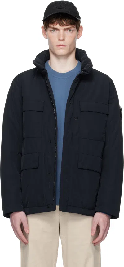 STONE ISLAND NAVY 4100049 MICRO TWILL JACKET