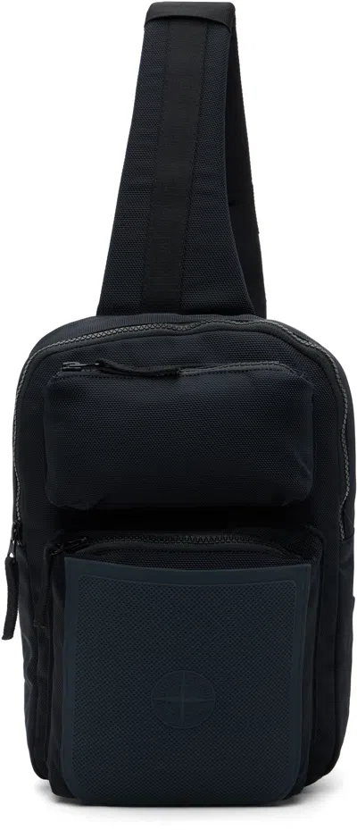 Stone Island Navy 9200030 Nylon Panama Accessories Bag