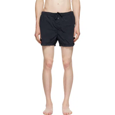 Stone Island Navy B100003 Nylon Metal Econyl Swim Shorts In Blue