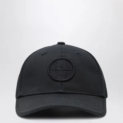 Stone Island Kids' Navy Blue Baseball Cap With Logo