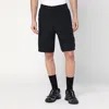 Stone Island Navy Stretch Cotton Tela Paracadute Shorts In Blue