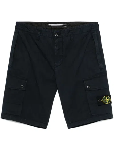 STONE ISLAND NAVY BLUE CLASSIC SHORTS
