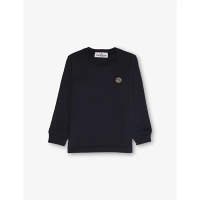 STONE ISLAND COMPASS-BADGE COTTON-JERSEY SWEATSHIRT 2-