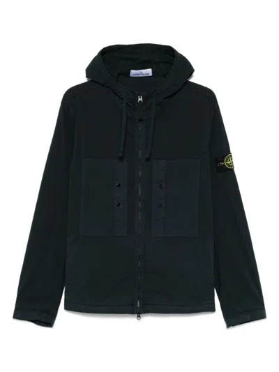 STONE ISLAND NAVY BLUE COMPASS BADGE JACKET