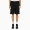 STONE ISLAND NAVY BLUE COTTON BERMUDA SHORTS