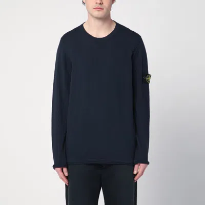 Stone Island Navy Blue Cotton-blend T-shirt