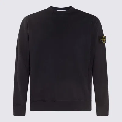 STONE ISLAND STONE ISLAND NAVY BLUE COTTON SWEATSHIRT