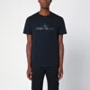 STONE ISLAND NAVY BLUE COTTON T-SHIRT WITH LOGO