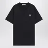 Stone Island Compass Patch Cotton Jersey T-shirt Clothing In Black