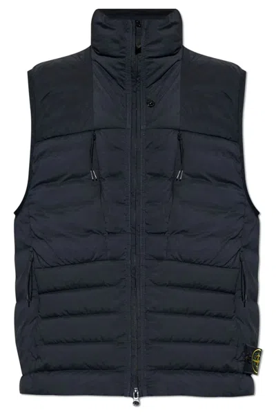 Stone Island Navy Blue Down Vest
