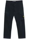 Stone Island Slim Fit Cargo Trousers With Zip Pockets