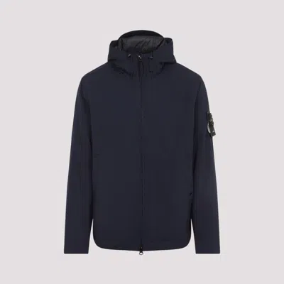 STONE ISLAND NAVY BLUE LOGO JACKET