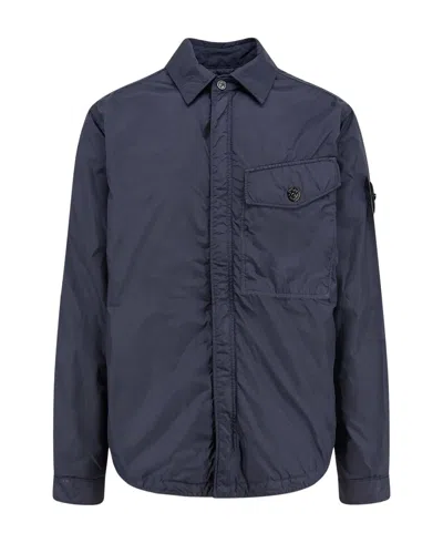 Stone Island Navy Blue Mens Zip Jacket