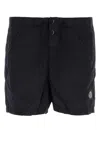 Stone Island Compass Patch Drawstring Swim Shorts In Navyblue
