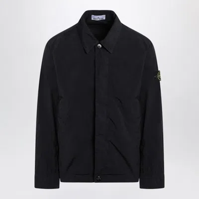 Stone Island Navy Blue Overshirt Jacket