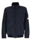 Stone Island Navy Blue Polyamide Jacket In Blue