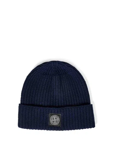 Stone Island Hat In Blue