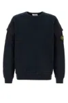 Stone Island Midnight Blue Cotton Sweatshirt In Blue