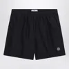 Stone Island Compass-badge Crinkled Shorts