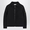 Stone Island Patch-pocket Zip-front Jacket In Blue