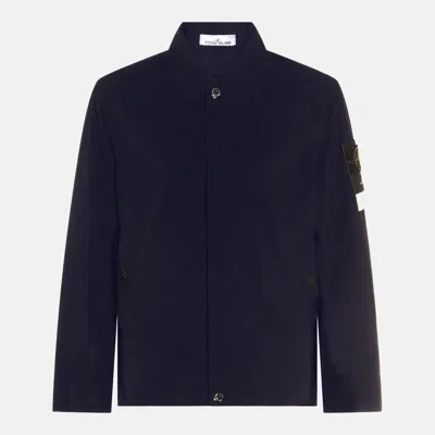 Stone Island Navy Casual Jacket In Blue