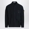 Stone Island Navy Corduroy Shirt In Blue