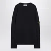 Stone Island Navy Cotton-blend T-shirt In Black
