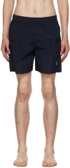 Stone Island Navy Double-dyed Swim Shorts In A0020 Navy Blue