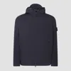 Stone Island Contemporary Hooded Jacket With Distinctive Logo Patch