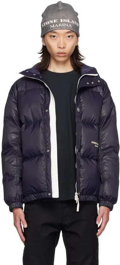 Stone Island Navy 'marina' Down Puffer Jacket In V0026 Ink