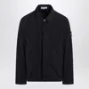 Stone Island Navy Blue Overshirt Jacket Men In Black