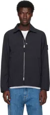 Stone Island Navy Q100003 Soft Shell Jacket In Blue